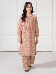2 Piece Lawn Suit-Embroidered